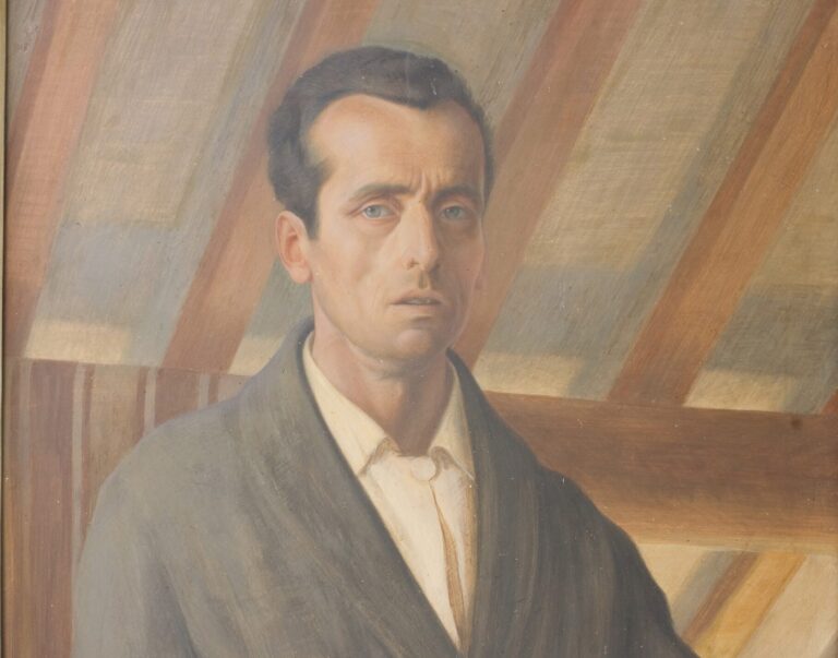 Federigo Angeli, Self-portrait, (part.), Private collection
